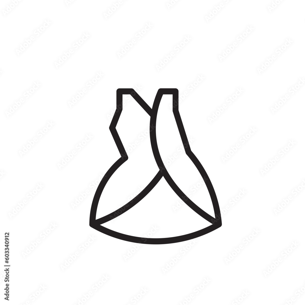 Clothes Dress Fashion Outline Icon