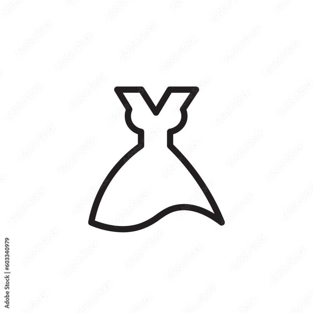 Clothes Dress Fashion Outline Icon
