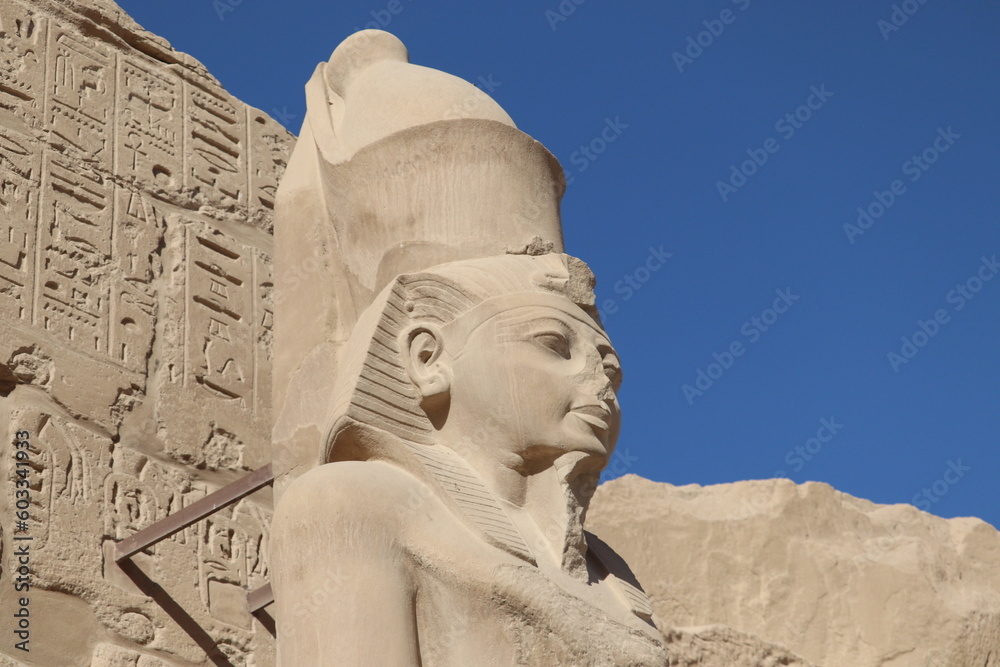 Statue of Ramses II at Karnak temple in Luxor, Egypt 
