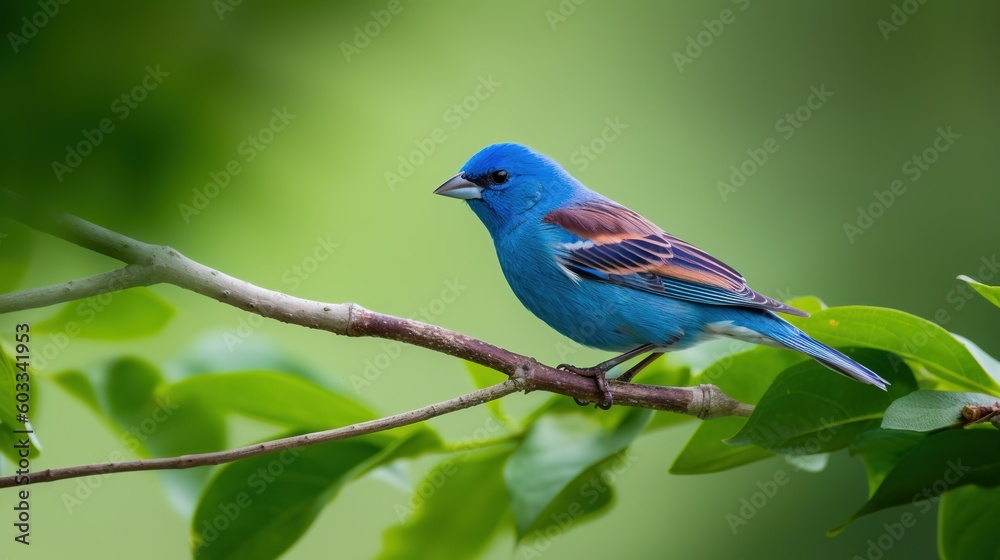  indigo bunting in its natural habitat