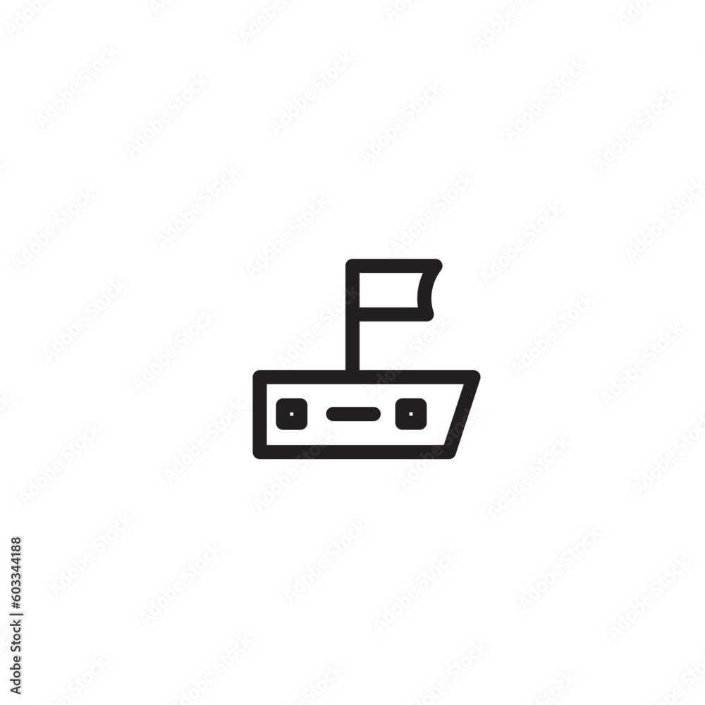 Boat Sail Sea Outline Icon Boat Sail Sea Outline Icon