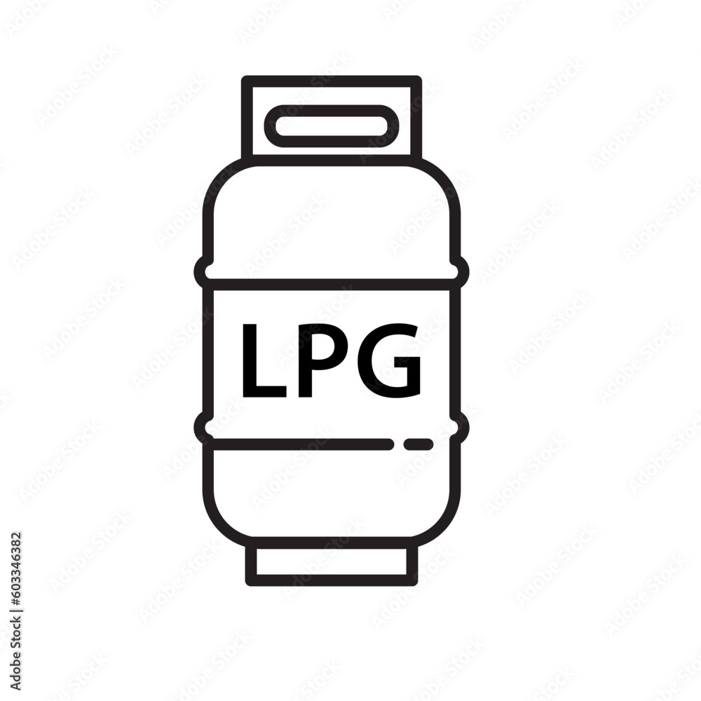 LPG icon vector logo design template flat style LPG icon vector logo design template flat style