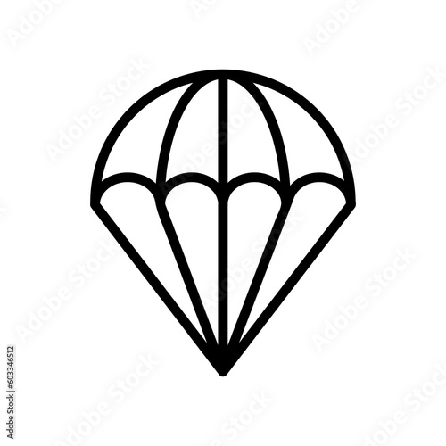 parachute icon vector logo template illustration on white background..eps