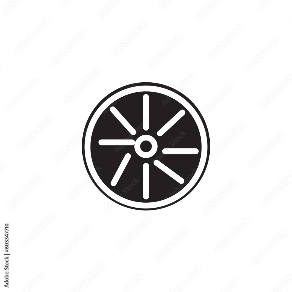 Circle Gear Wheel Icon Circle Gear Wheel Icon