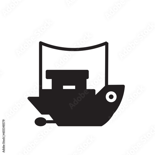 Catch Fishing Ship Icon