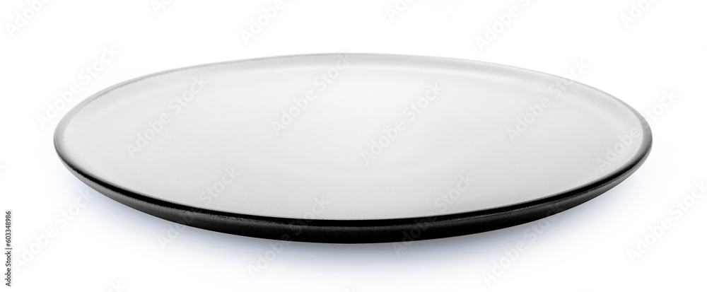 empty plate isolated on white background. empty plate isolated on white background.