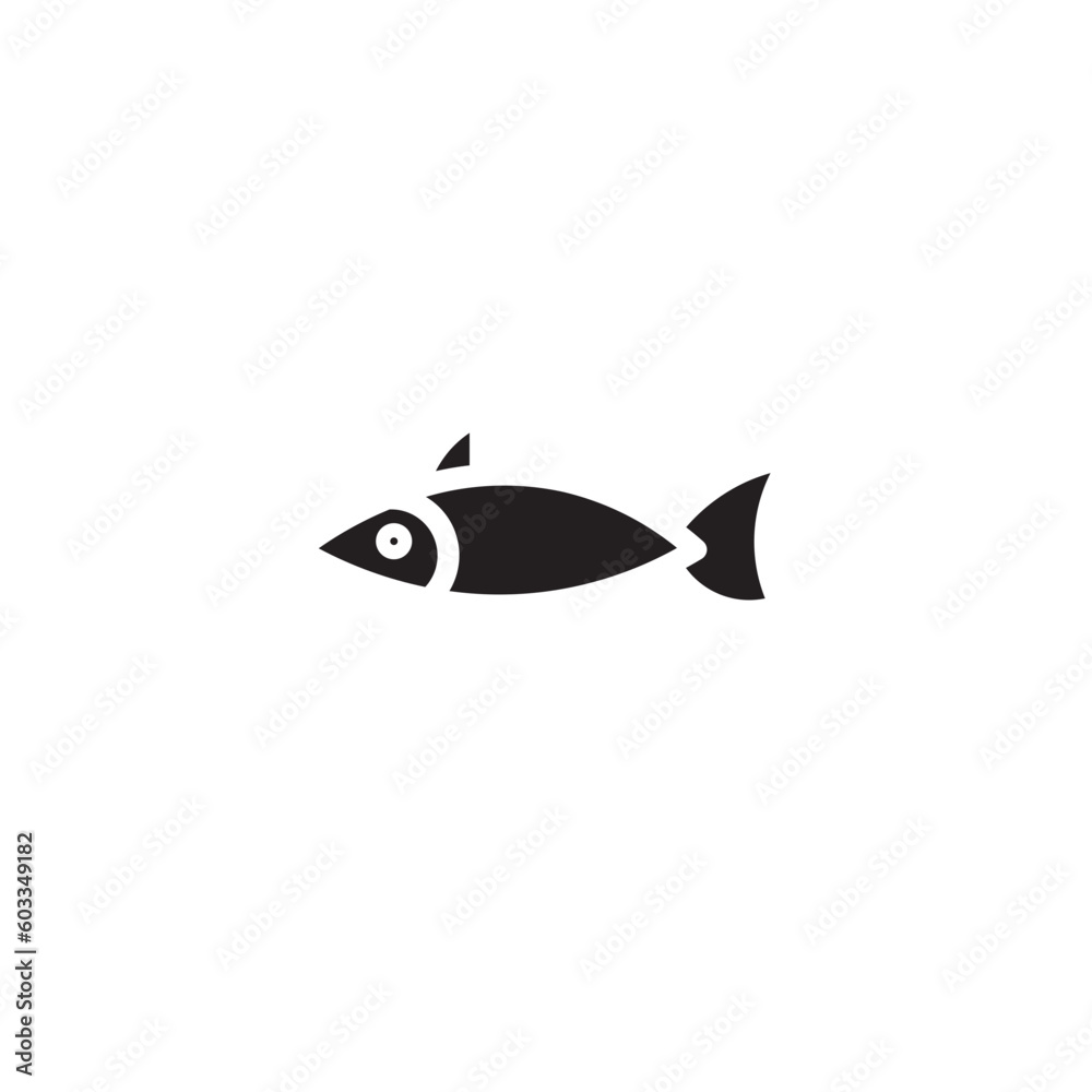 Fototapeta premium Fins Fish Animal Icon