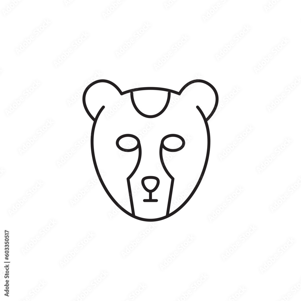 Tiger Face Icon - Minimalist Line Art Icon Tiger Face Icon - Minimalist Line Art Icon