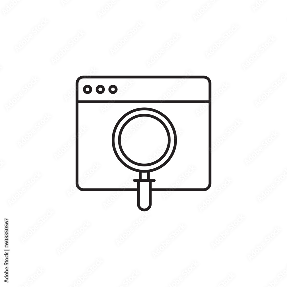 Browsing Icon - Minimalist Line Art Icon Browsing Icon - Minimalist Line Art Icon