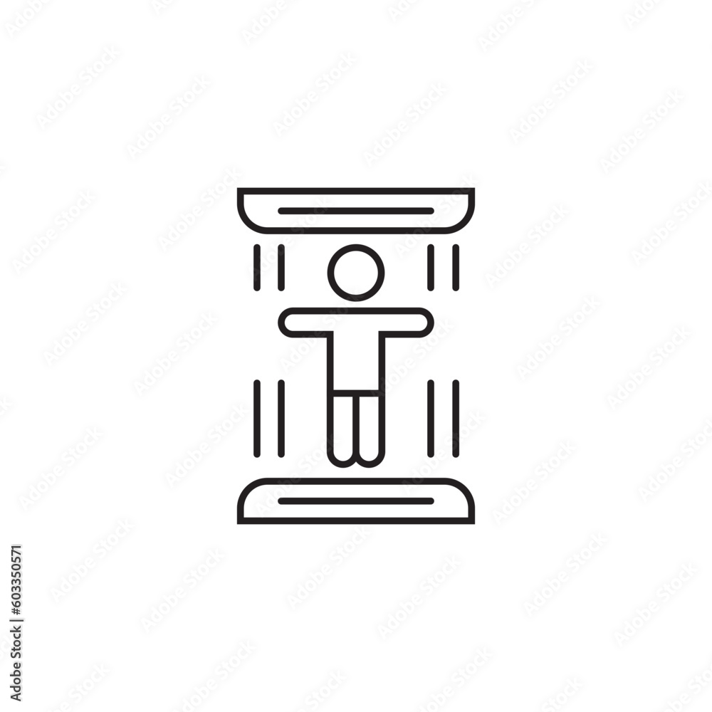 Teleport Icon - Minimalist Line Art Icon Teleport Icon - Minimalist Line Art Icon