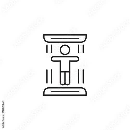 Teleport Icon - Minimalist Line Art Icon
