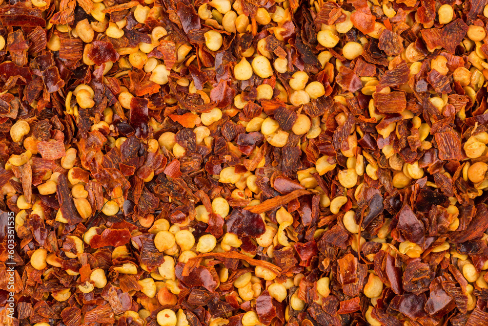 Pile of a crushed red pepper Pile of a crushed red pepper
