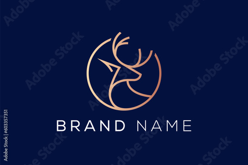 Deer Logo design vector