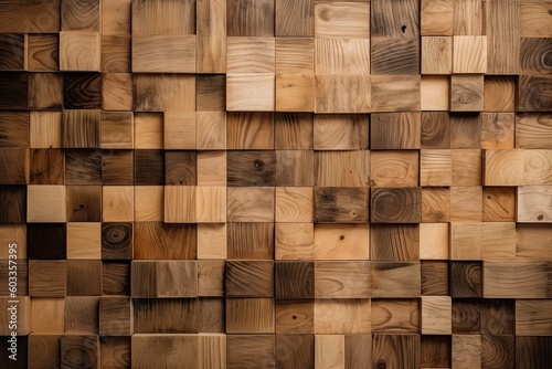 Generative Artistry: The Playful Expression of Wood Panels, Tiles, and Blocks in Natural Light: Generative AI