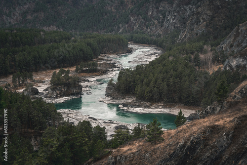 river in the mountains