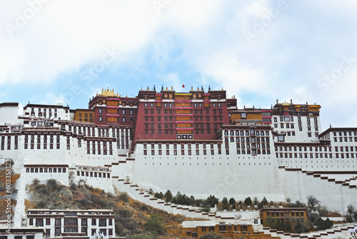 landmark of the famous Potala Palace in Lhasa, Tibet