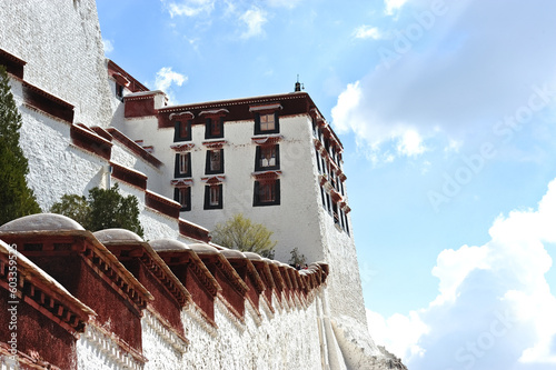   landmark of the famous Potala Palace in Lhasa, Tibet 