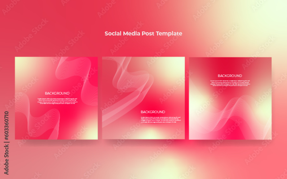 Pink Elegant Abstract Social Media Post Template