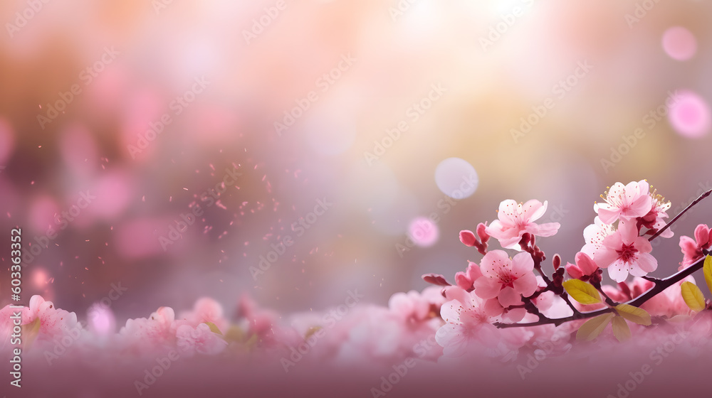 桜の花、壁紙｜cherry blossom ,wallpaper, Generative AI