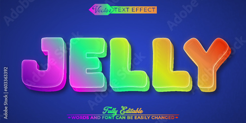 Colorful Jelly Editable Text Effect Template