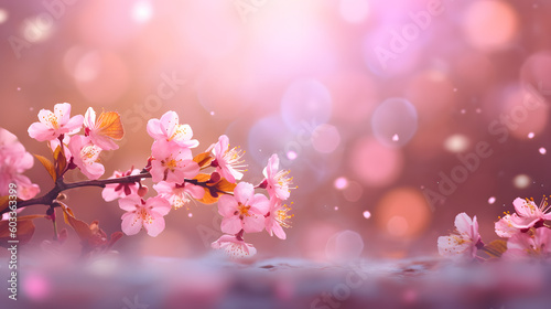 桜の花、壁紙｜cherry blossom ,wallpaper, Generative AI