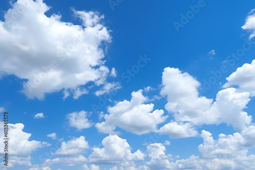 Blue sky and cloud  AI generated