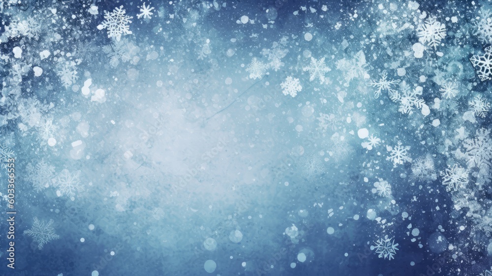 winter snowflakes with generative ai