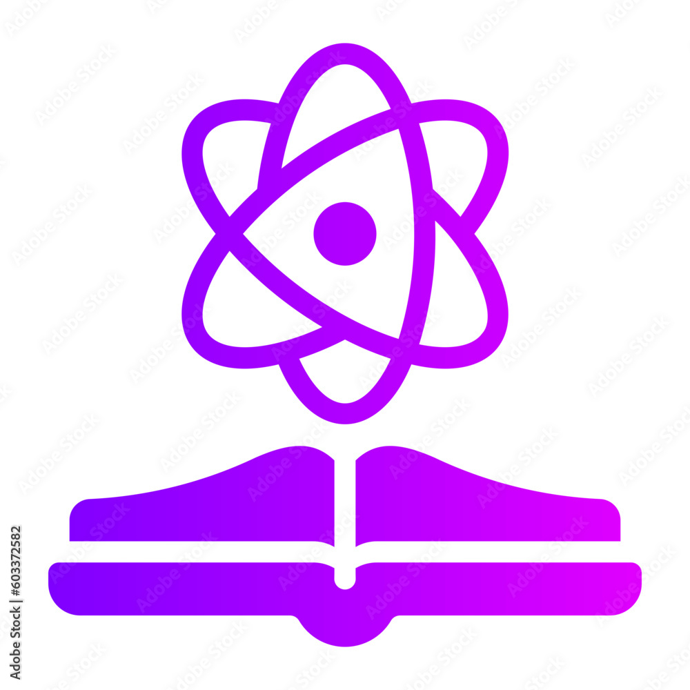 atom gradient icon atom gradient icon