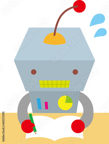 Wallpaper Mural 勉強するロボット
 Torontodigital.ca