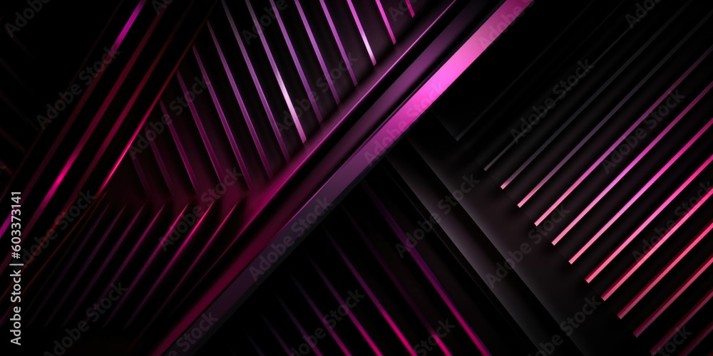 Black pink abstract modern background for design. Dark. Geometric shape. Diagonal lines, stripes. Triangles. Gradient. Generative AI Black pink abstract modern background for design. Dark. Geometric shape. Diagonal lines, stripes. Triangles. Gradient. Generative AI