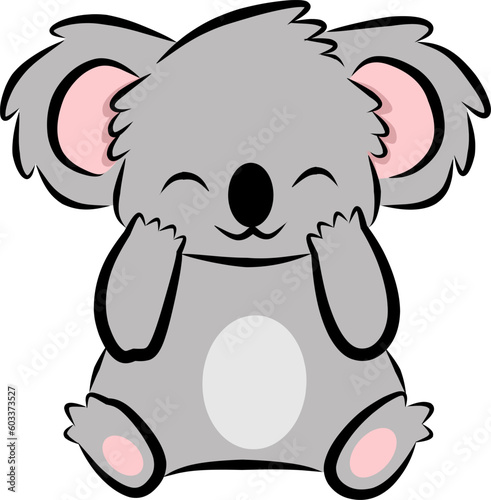 Photography Cute koala vector illustration