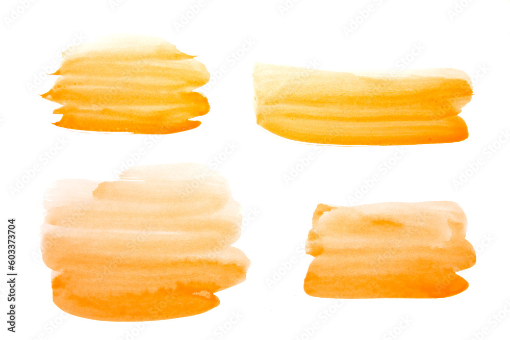 Fototapeta premium orange watercolor paint