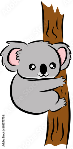 Cute koala vector illustration