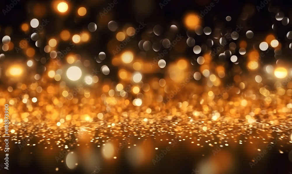 gold abstract blurred bokeh lights background. Festive glitter sparkle background gold abstract blurred bokeh lights background. Festive glitter sparkle background