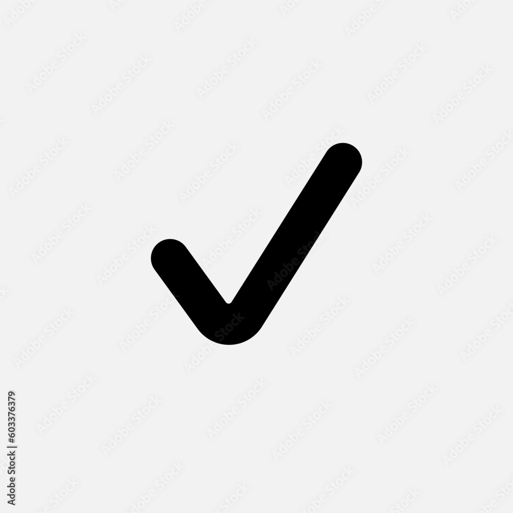 Check mark Icon. Approve, Confirm Symbol for Design, Presentation, Website or Apps Elements - Vector. Check mark Icon. Approve, Confirm Symbol for Design, Presentation, Website or Apps Elements - Vector.