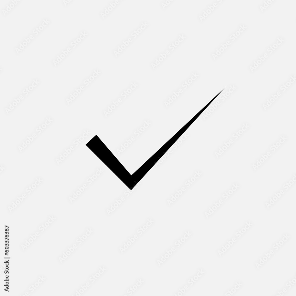 Check mark Icon. Approve, Confirm Symbol for Design, Presentation, Website or Apps Elements - Vector. Check mark Icon. Approve, Confirm Symbol for Design, Presentation, Website or Apps Elements - Vector.