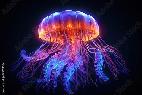 Glowing jellyfish © Kirill