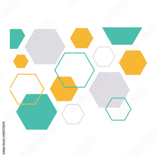 Free Download Hexagonal Geometric Corner Shape - GFXLoad