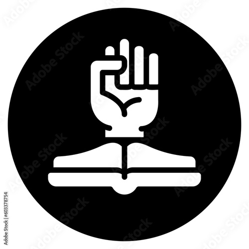 empowerment glyph icon