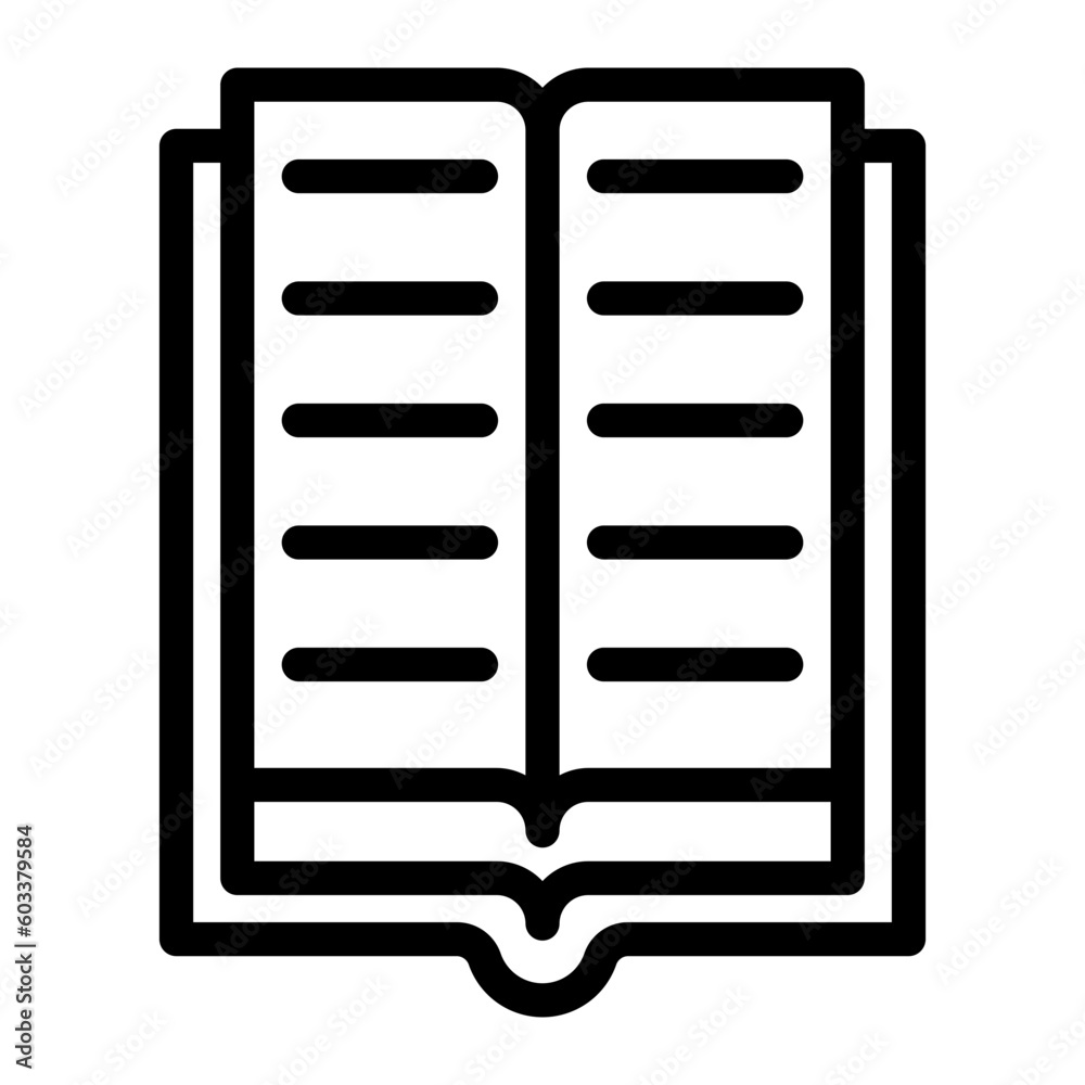 open book line icon open book line icon