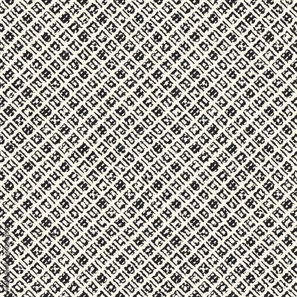 Monochrome Distressed Mesh Textured Micro Checked Pattern Monochrome Distressed Mesh Textured Micro Checked Pattern