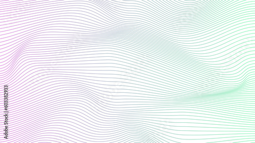 Fototapeta Naklejka Na Ścianę i Meble -  gradient wavy background. abstract vector lines wallpaper