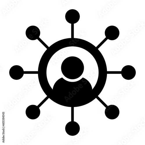 Omni Channel Glyph Icon