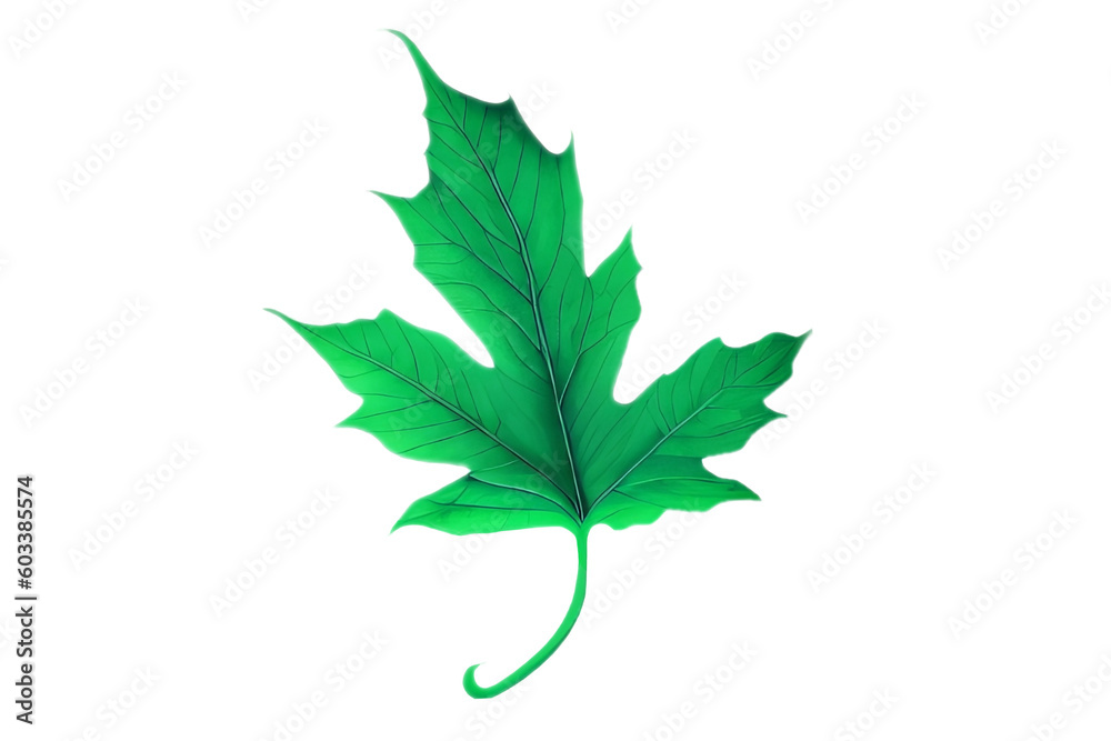 Fototapeta premium maple leaf isolated on transparent background