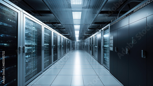 Data server center background  digital hosting  