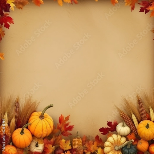 Thanksgiving day or Halloween Festive autumn decor from pumpkins, berries, and leaves on a white wooden background. Flat lay Seasonal composition with copy space. pumpkin top view, holiday