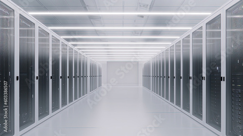 Data server center background  digital hosting  white space