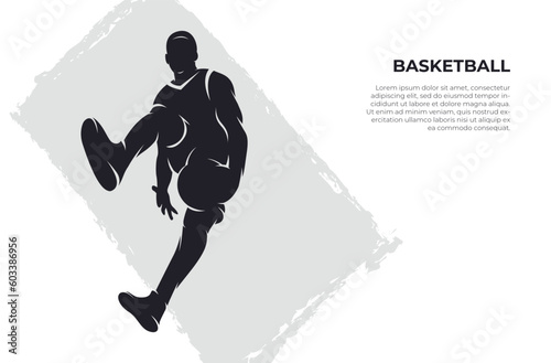 silhouette basketball dunk