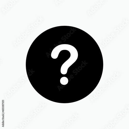 Question Mark Icon. Asking Symbol - Vector. 