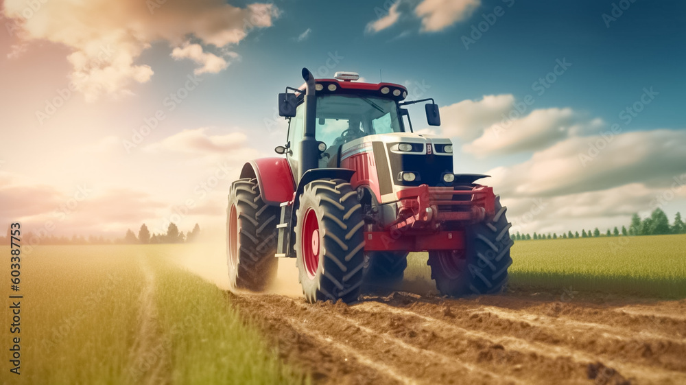 Details of farmer working in the fields with tractor.
Details of farmer working in the fields with tractor.